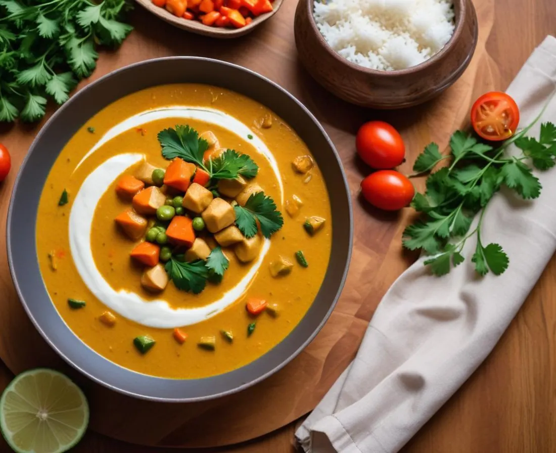 Curry de légumes au lait de coco