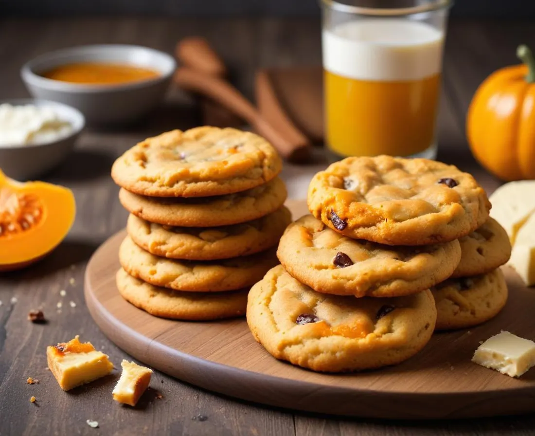 Cookies Salés Courge, Muscade et Fromage