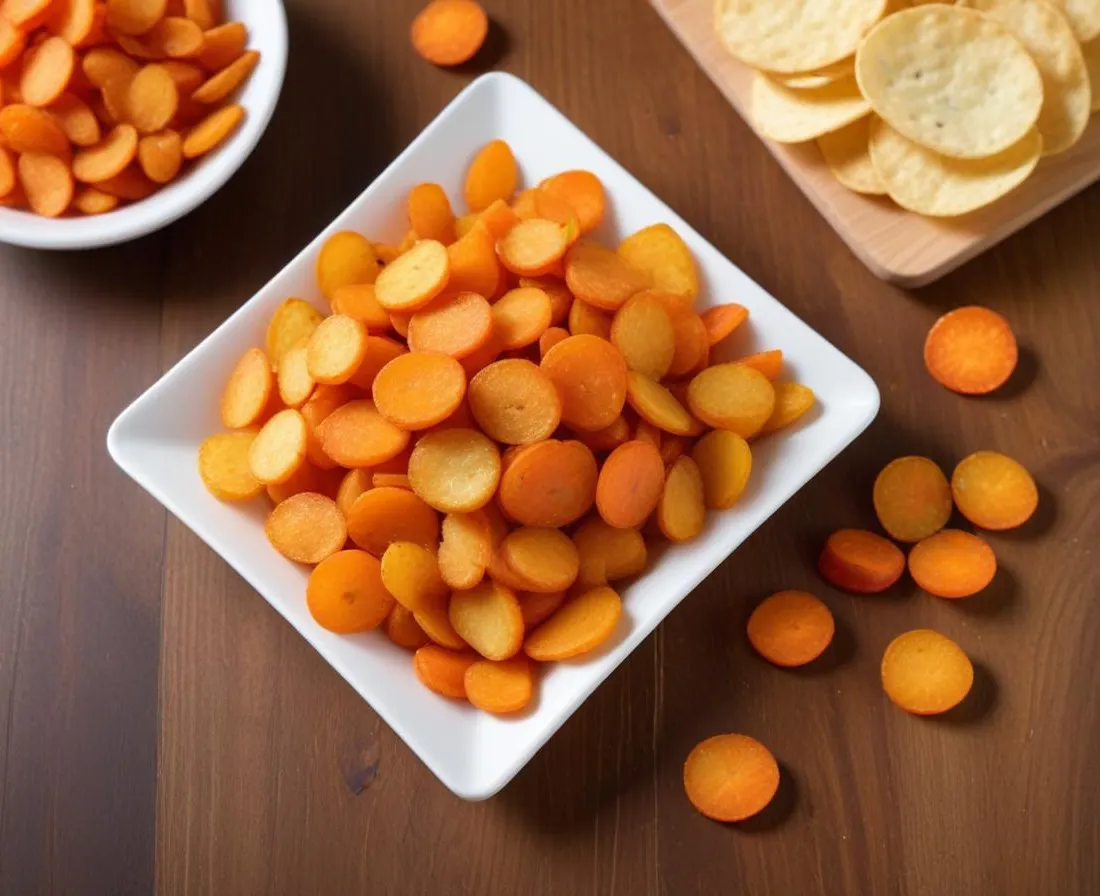 Chips de carottes croustillantes