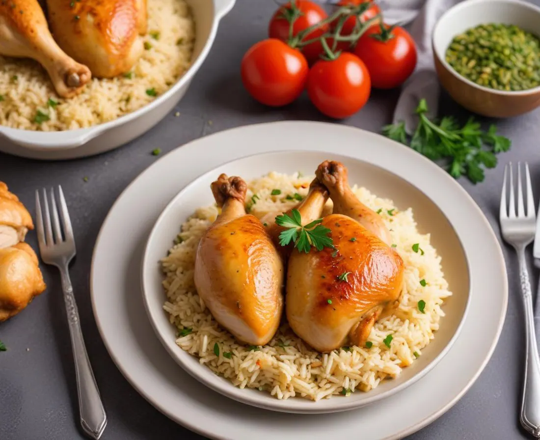 Poulet Créole au Riz Blanc