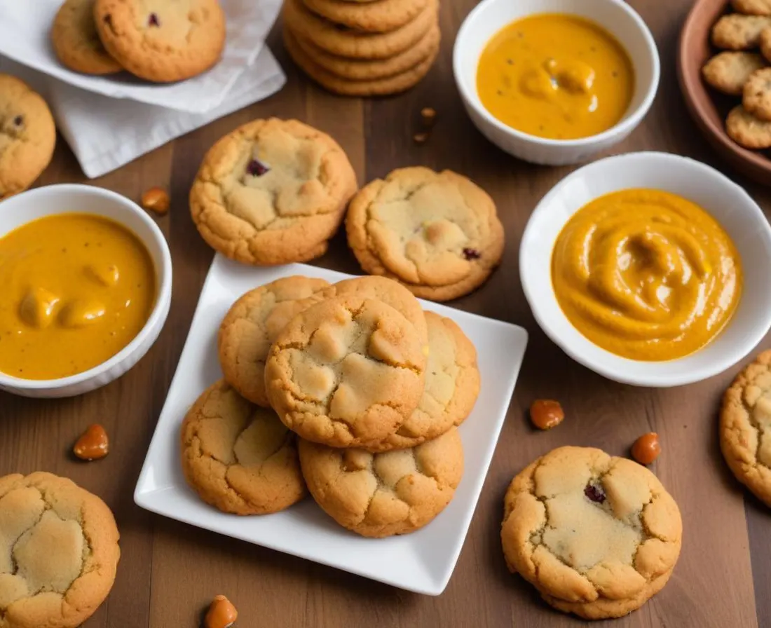 Cookies salés poireaux et curry