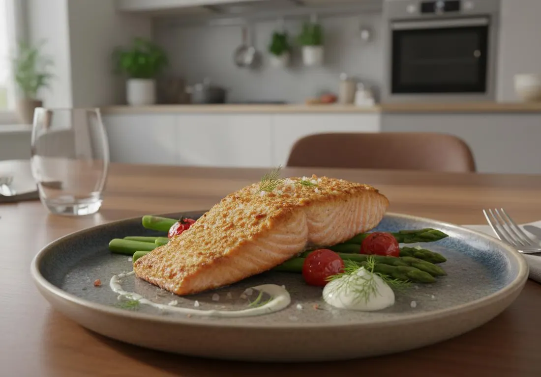 Pavé de Saumon Croustillant à l'Air Fryer