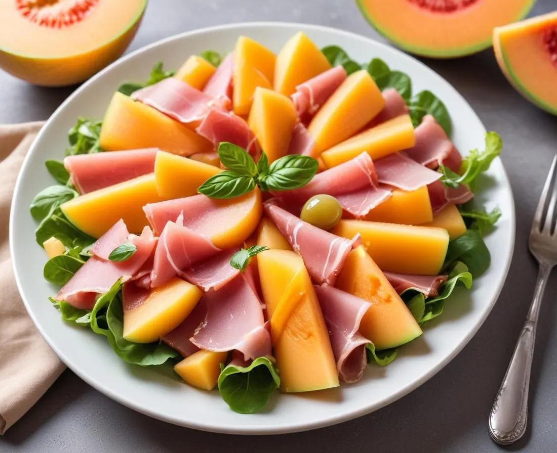 Salade Estivale Melon & Jambon Cru