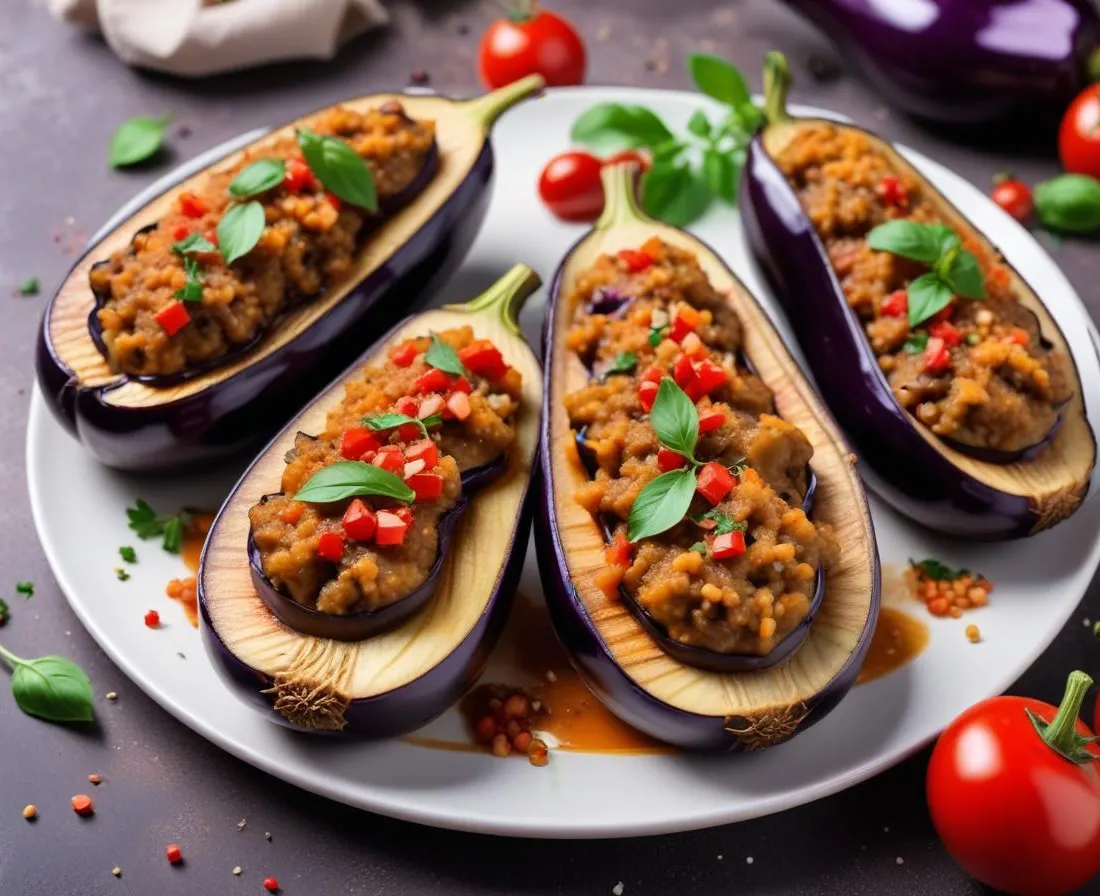 Aubergines Farcies Végétariennes