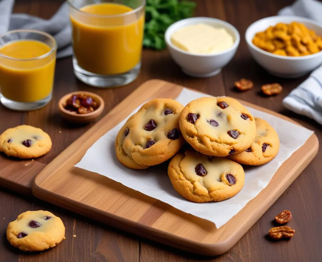 Cookies Salés Curry-Raisins Secs au Fromage