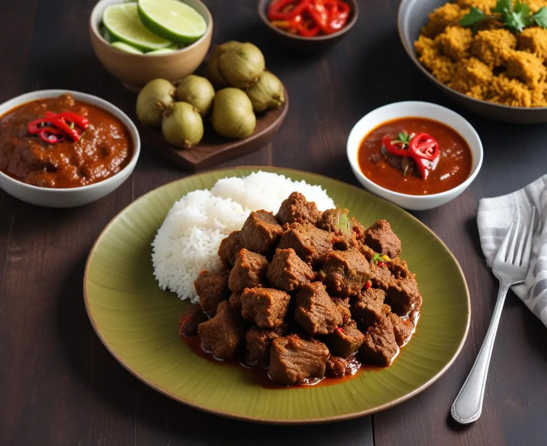 Rendang de Boeuf Indonésien Authentique