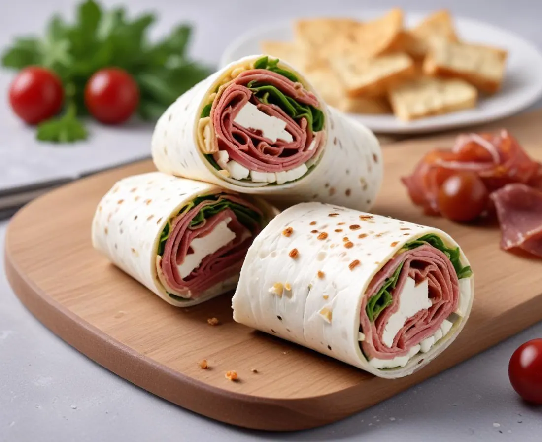 Wrap de Feta et Lardons Croquants