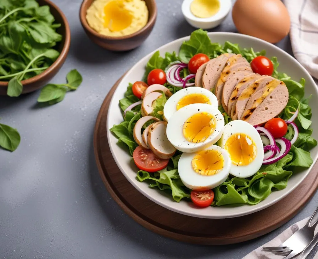 Salade Composée Thon, Maïs et Œufs Durs