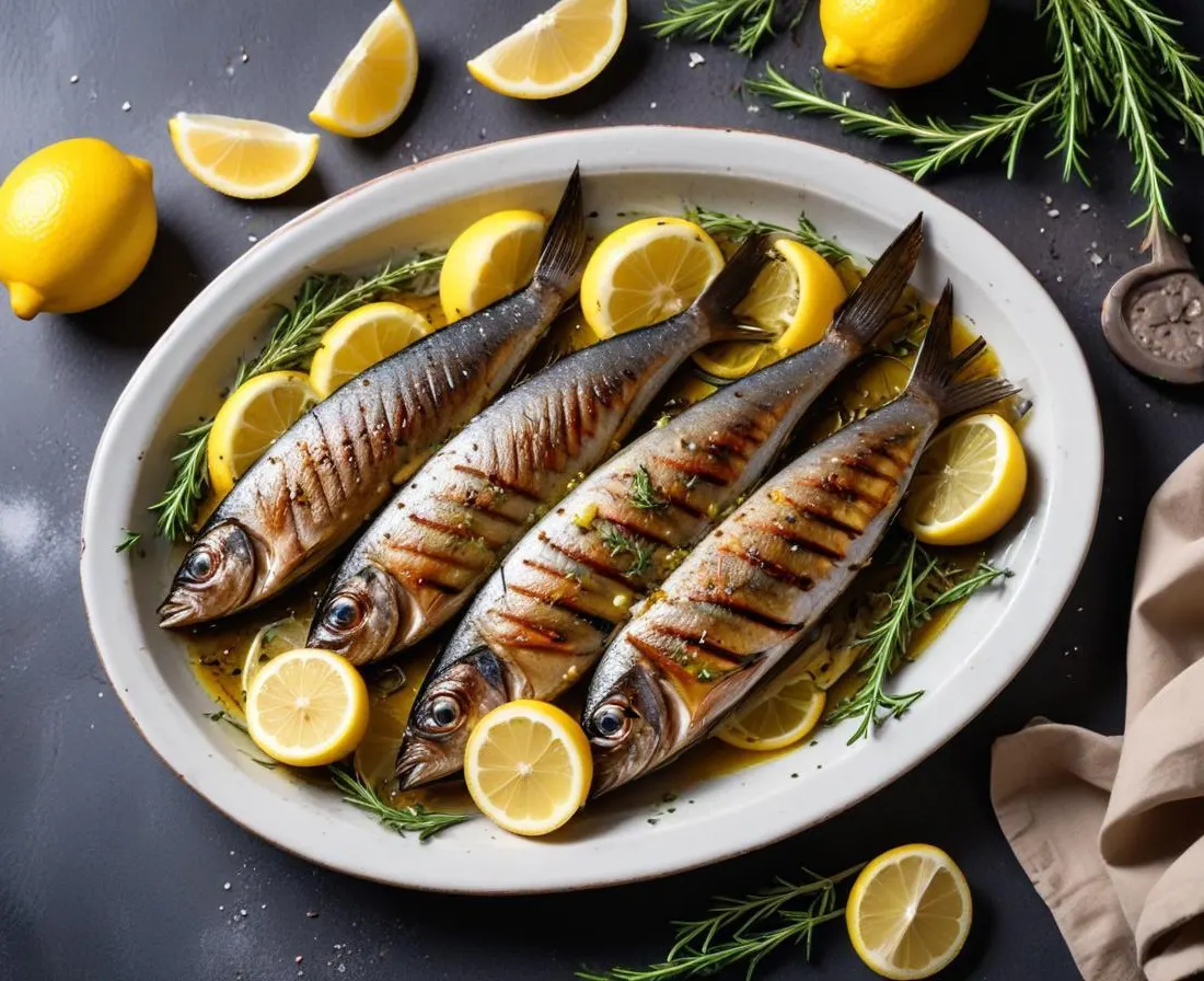 Sardines grillées au citron et aux herbes