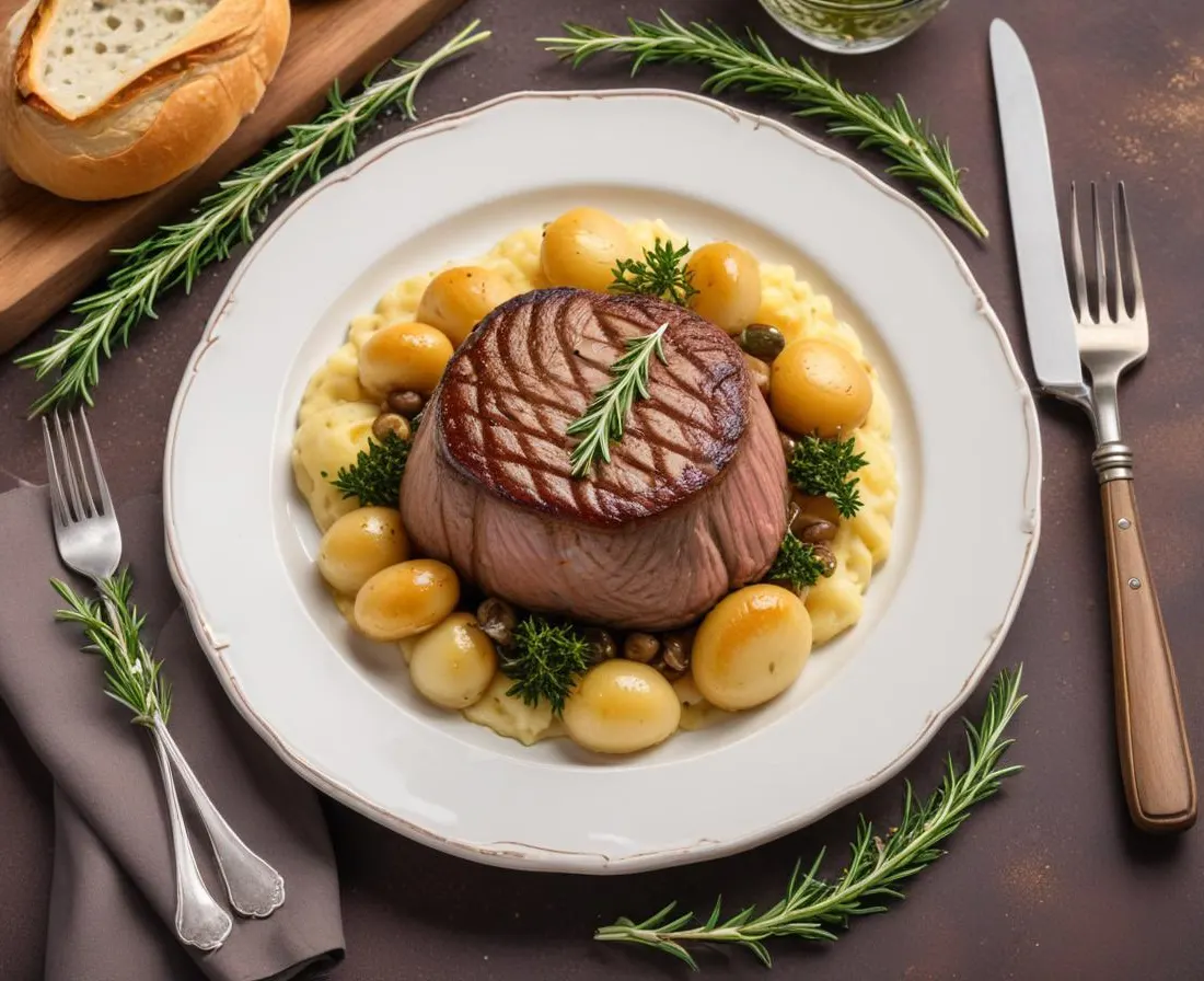 Filet Mignon en Croûte aux Champignons et Herbes