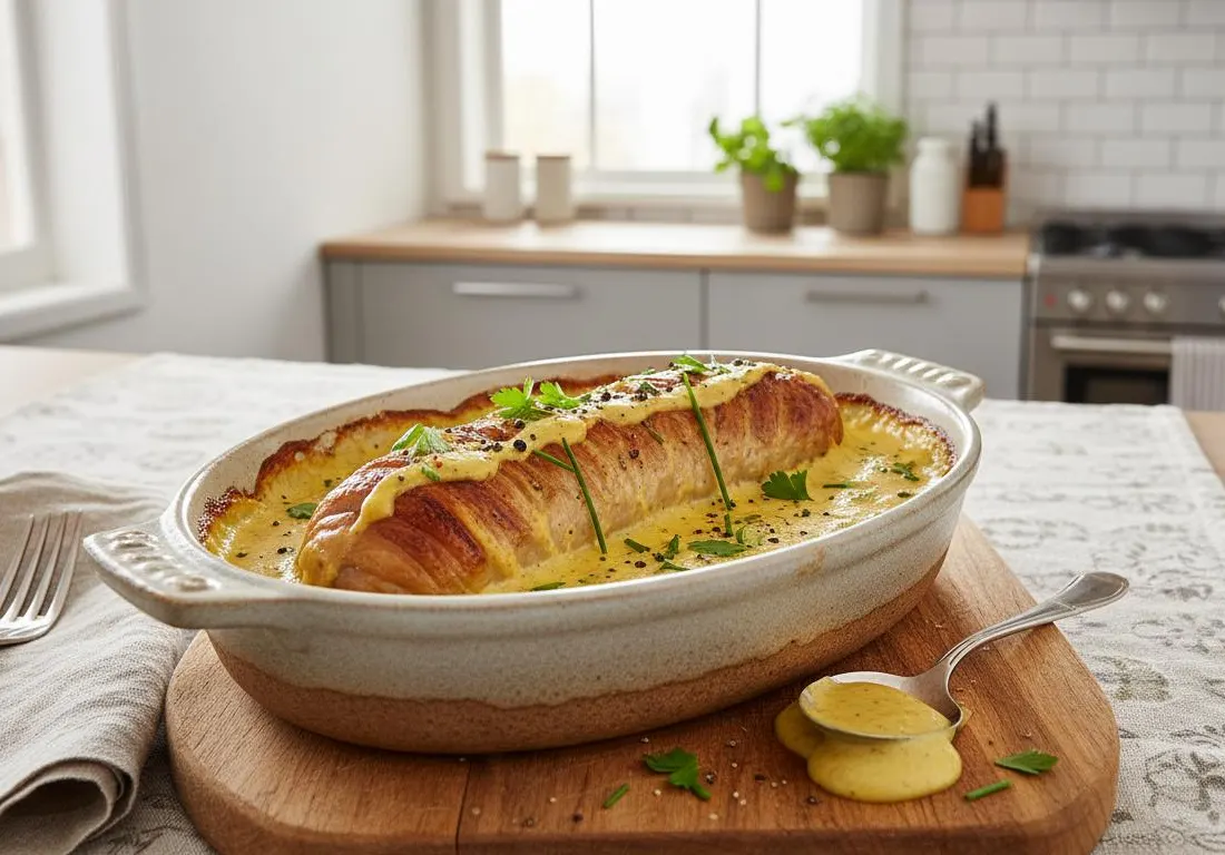 Andouillette au Four à la Sauce Moutarde