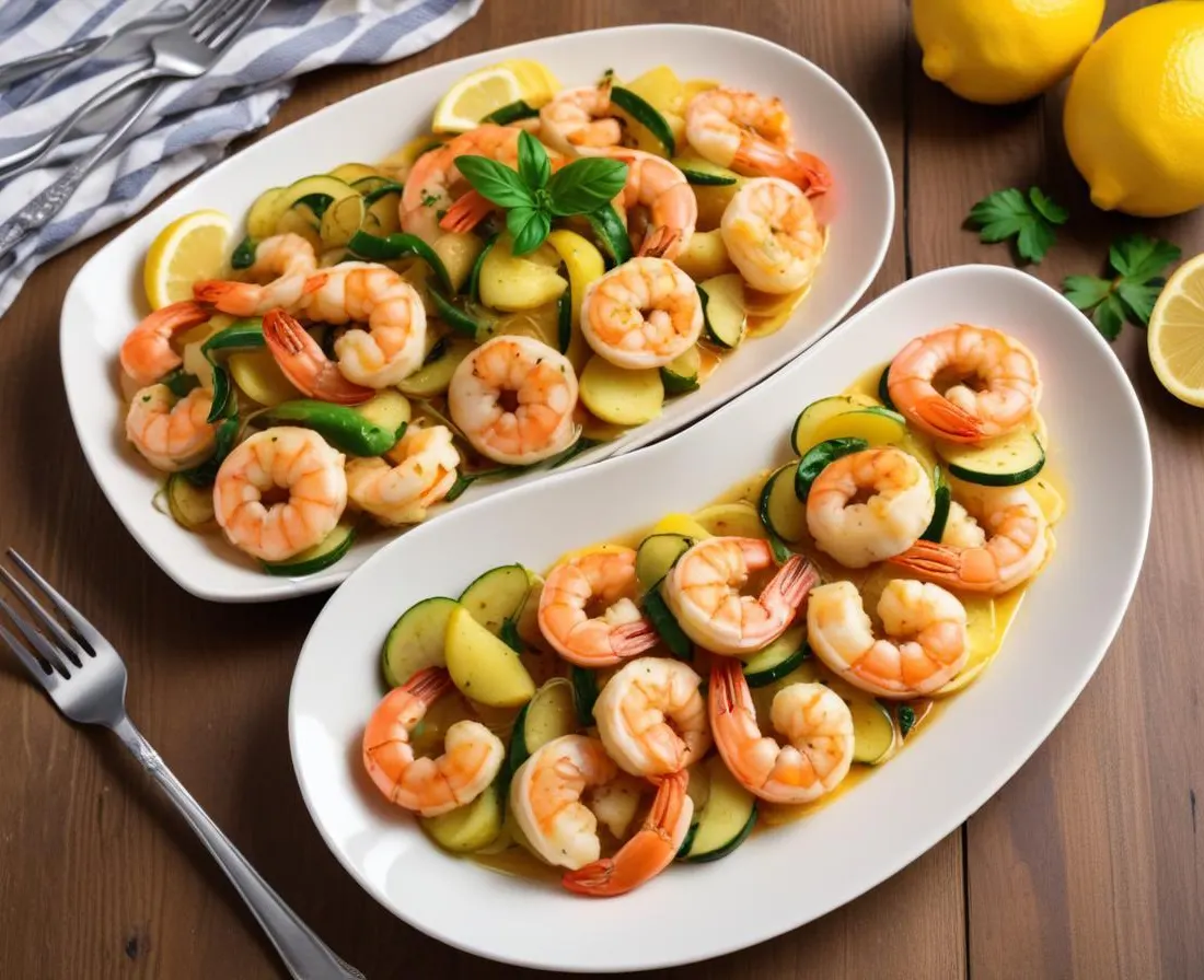 Pinsa Crevettes & Courgettes au Citron