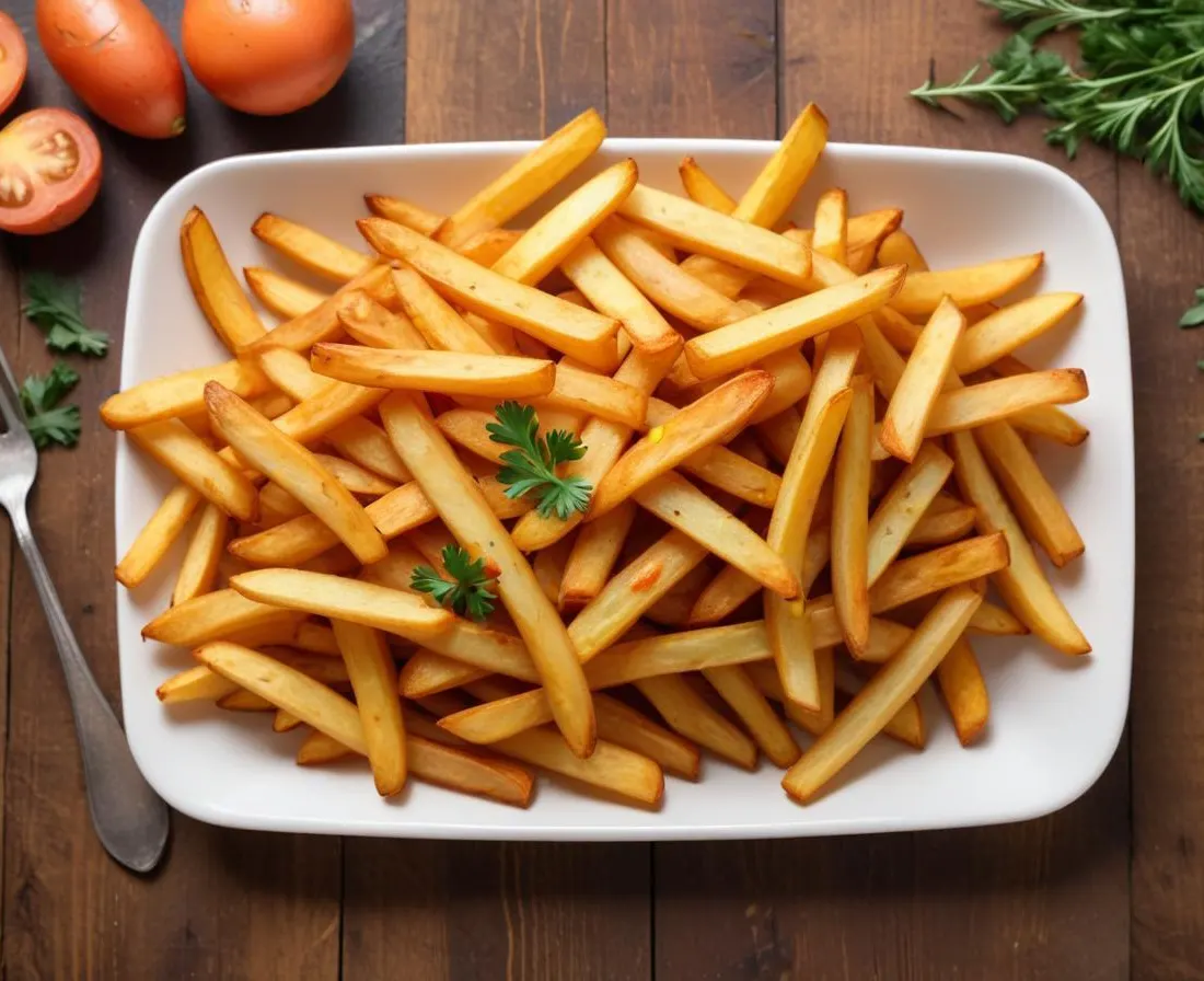 Frites de patates douces au four