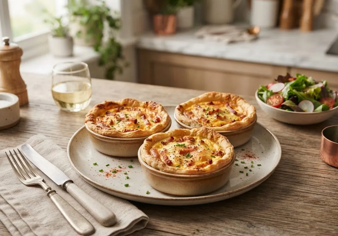 Quiches lorraines individuelles croustillantes
