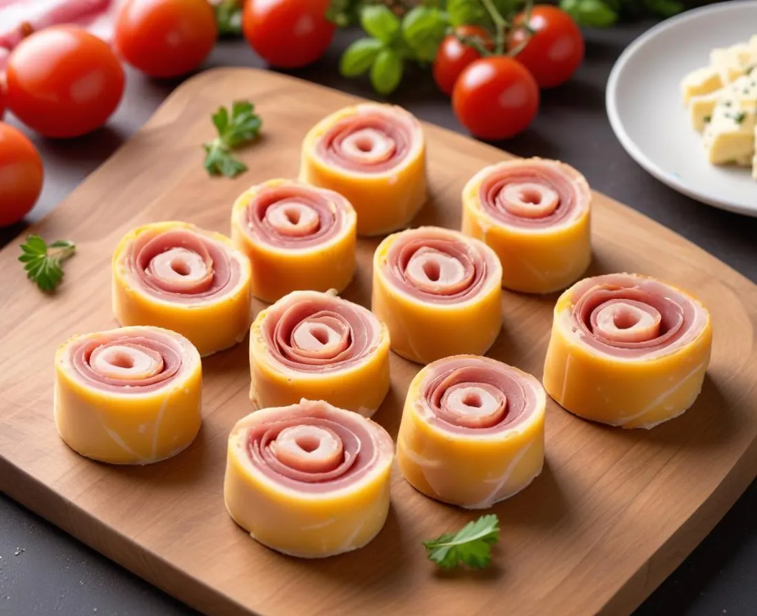 Roulés Croquants de Jambon Sec au Fromage Frais