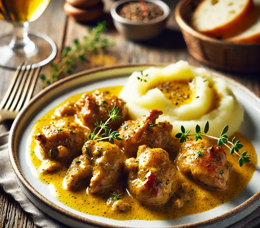 Lapin à la moutarde