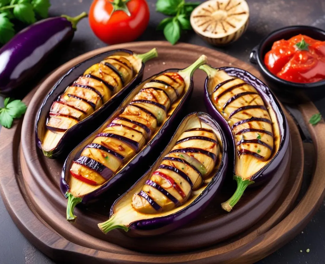 Aubergines Grillées au Barbecue