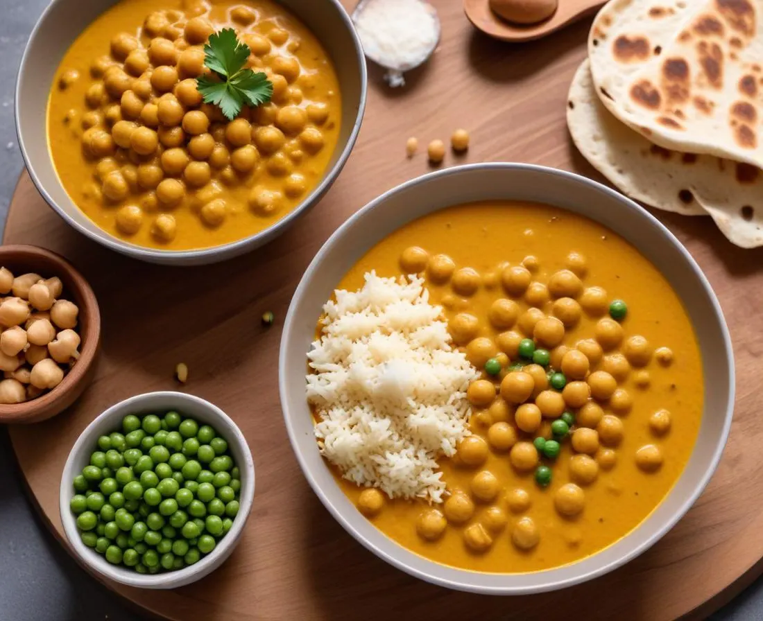 Curry de pois chiches et lait de coco