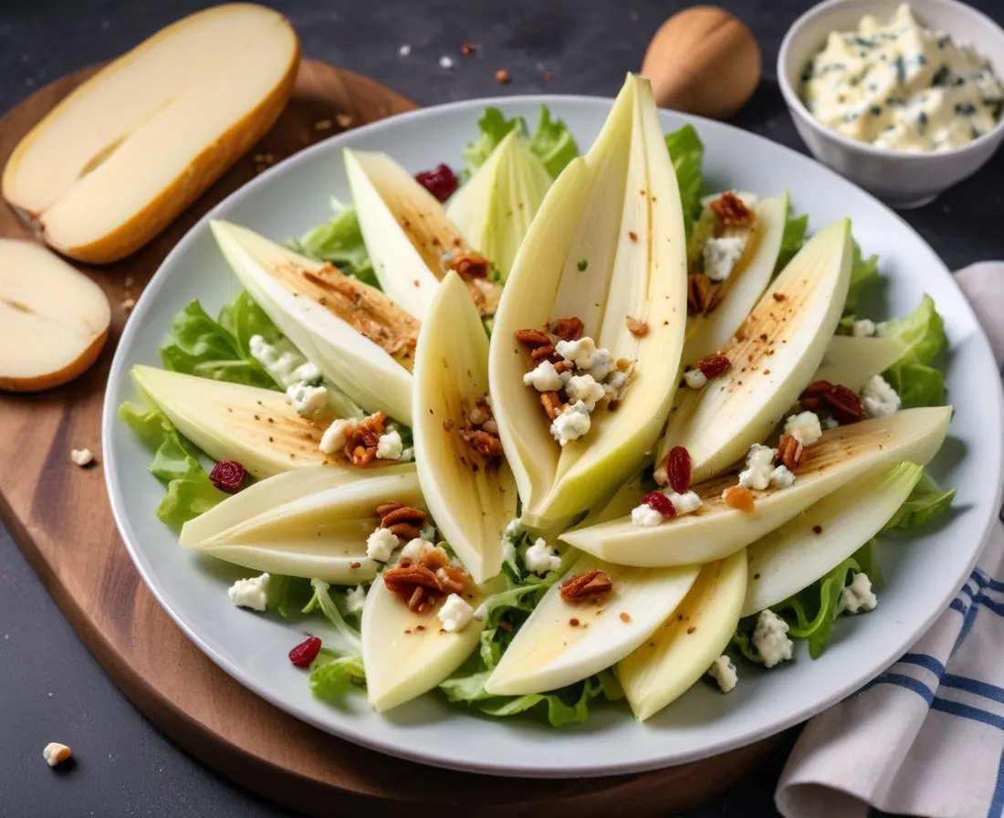 Salade d'Endives au Roquefort et Noix