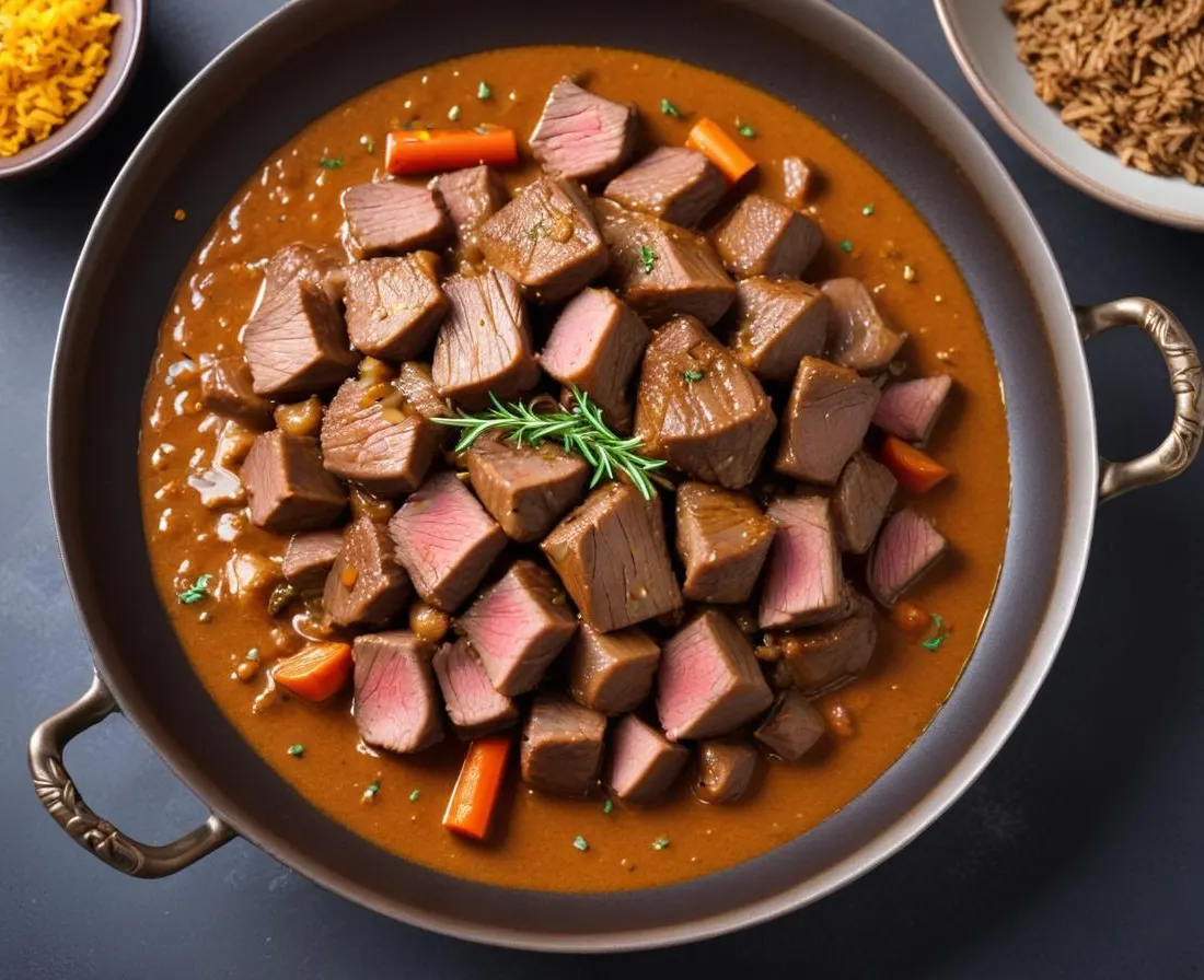 Sauté d'agneau parfumé au cumin