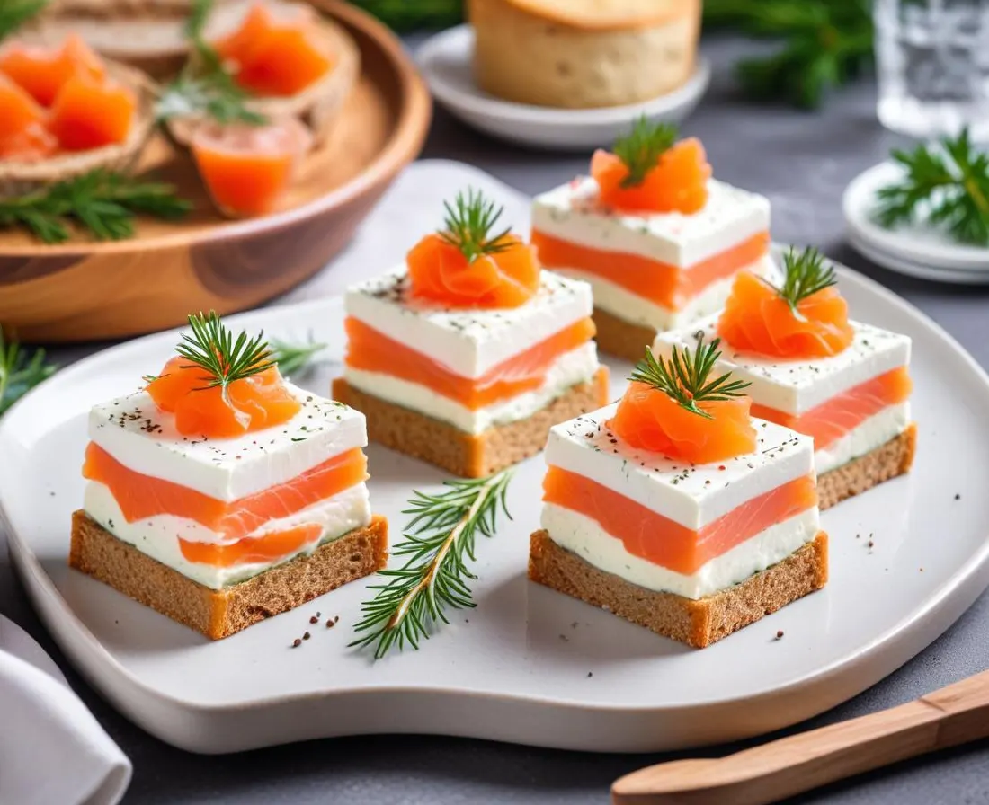 Verrines de Saumon Gravlax et Mousse d'Aneth