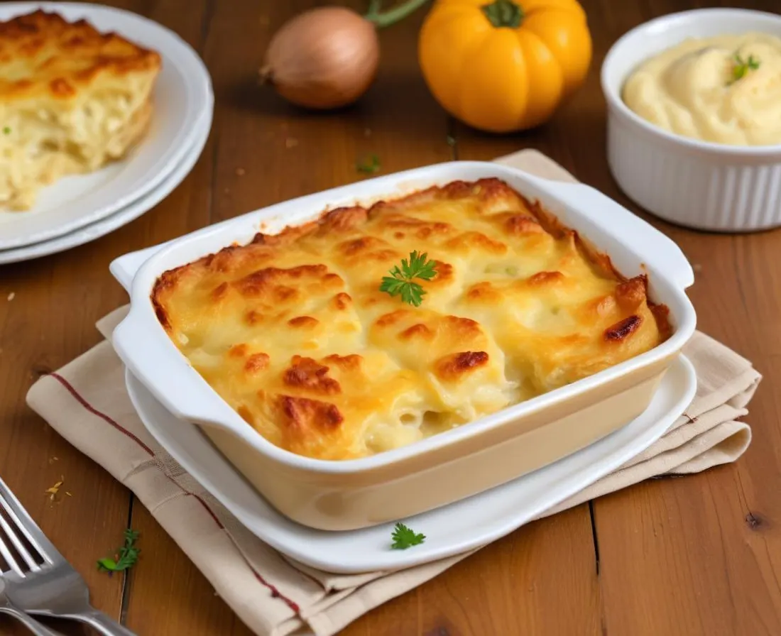 Gratin dauphinois revisité au lait de coco et curry