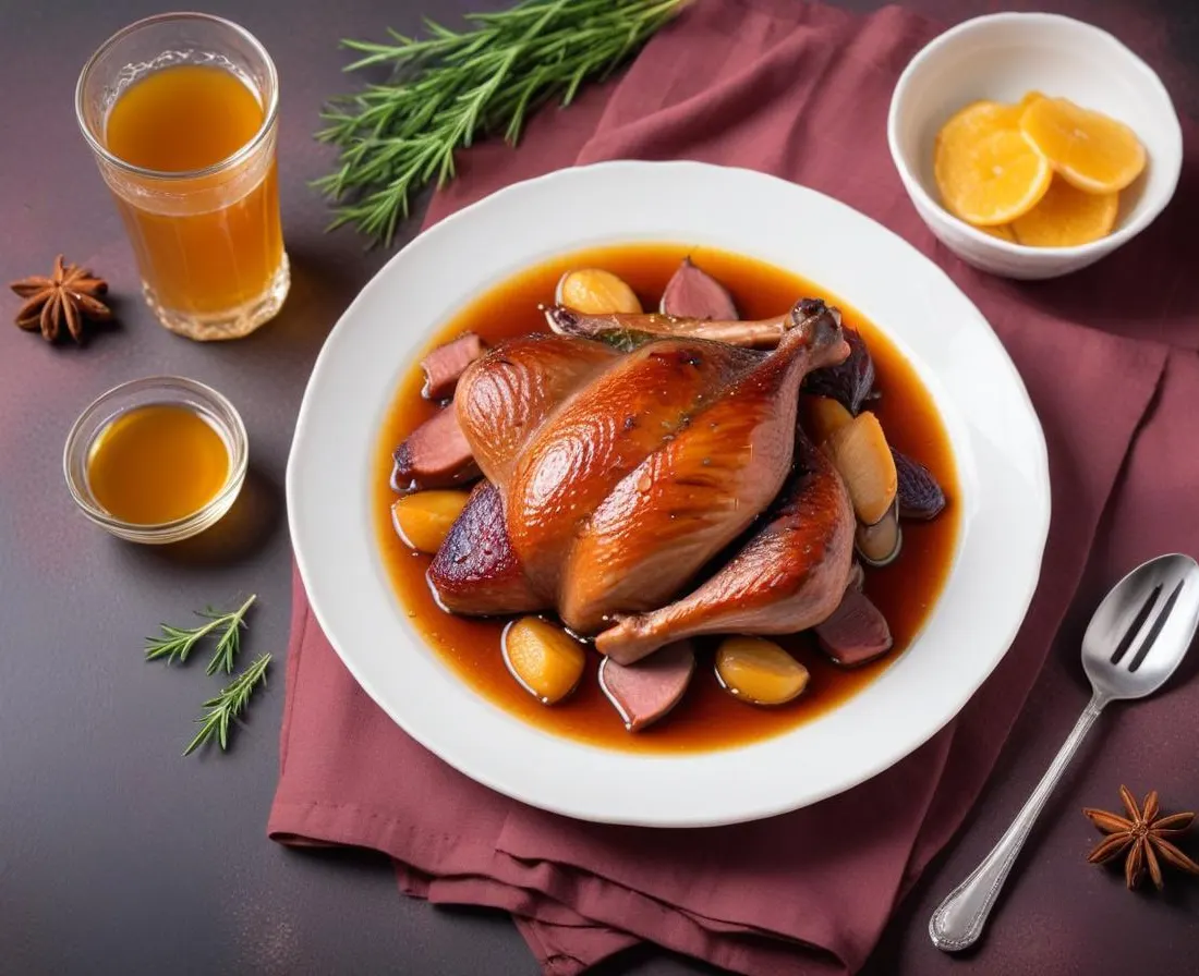 Magret de canard au miel et aux épices