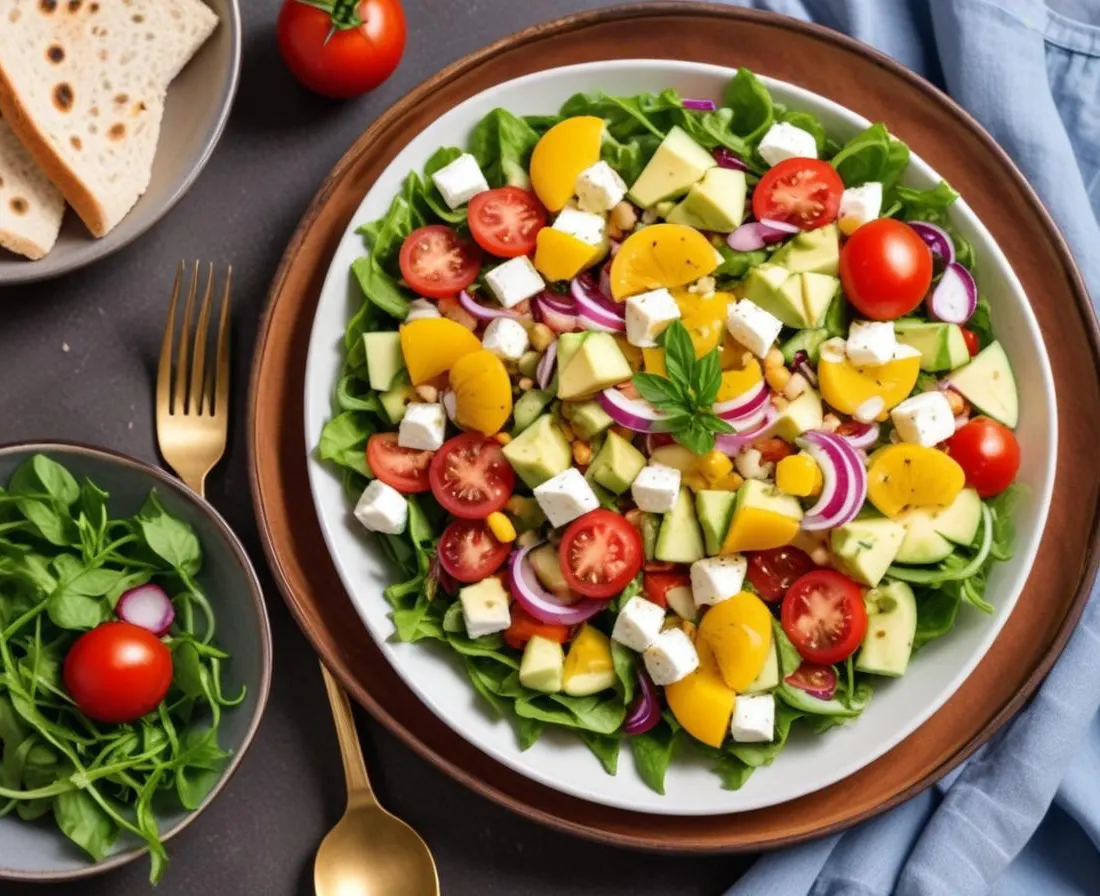 Salade d'été méditerranéenne légère