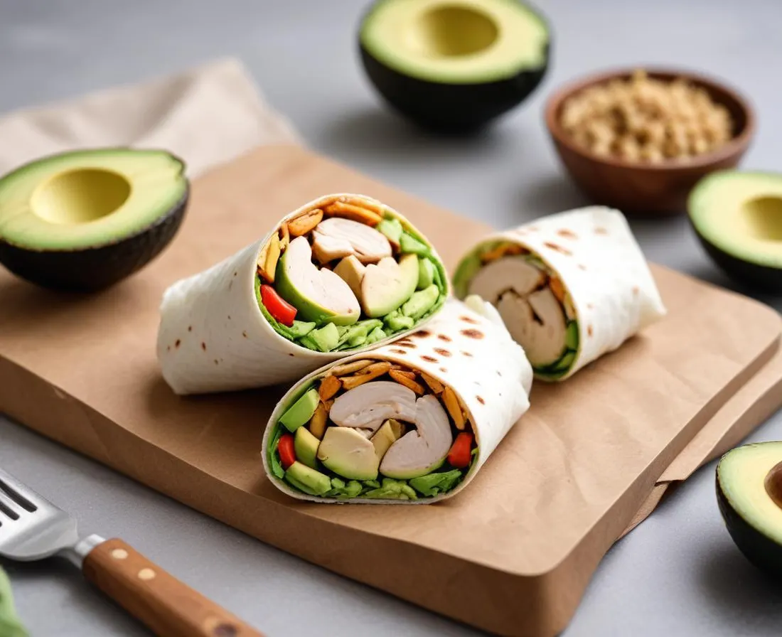 Wrap au Poulet Grillé et Avocat
