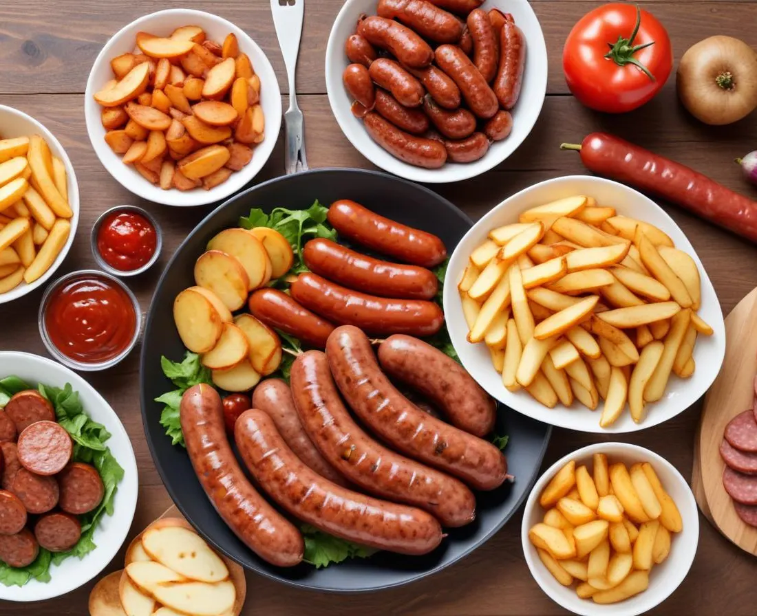 Barbecue estival : Saucisses, Merguez & Salade de Pommes de Terre