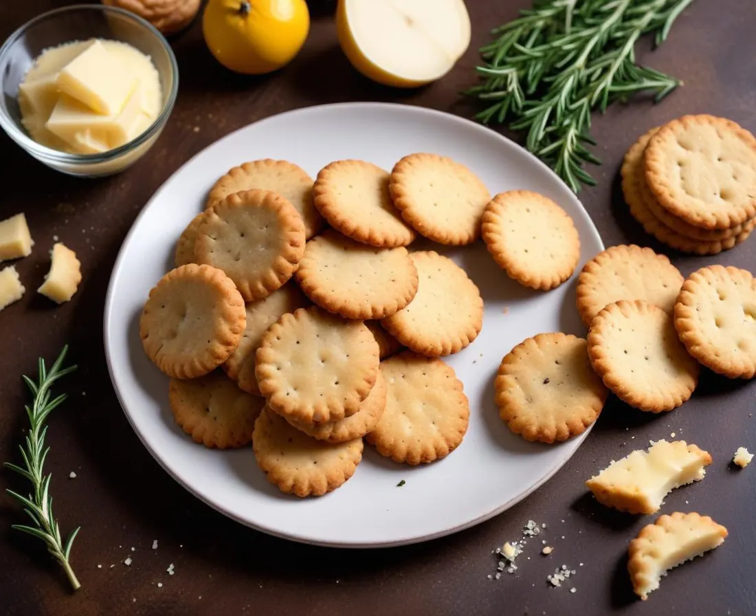 Cookies salés, parmesan et thym