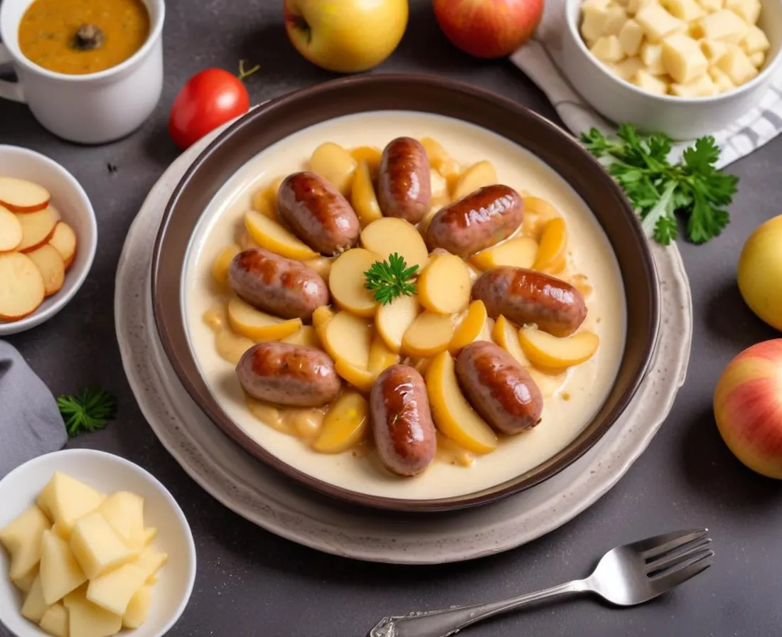 Saucisses aux Pommes de Terre à la Crème au Cookeo