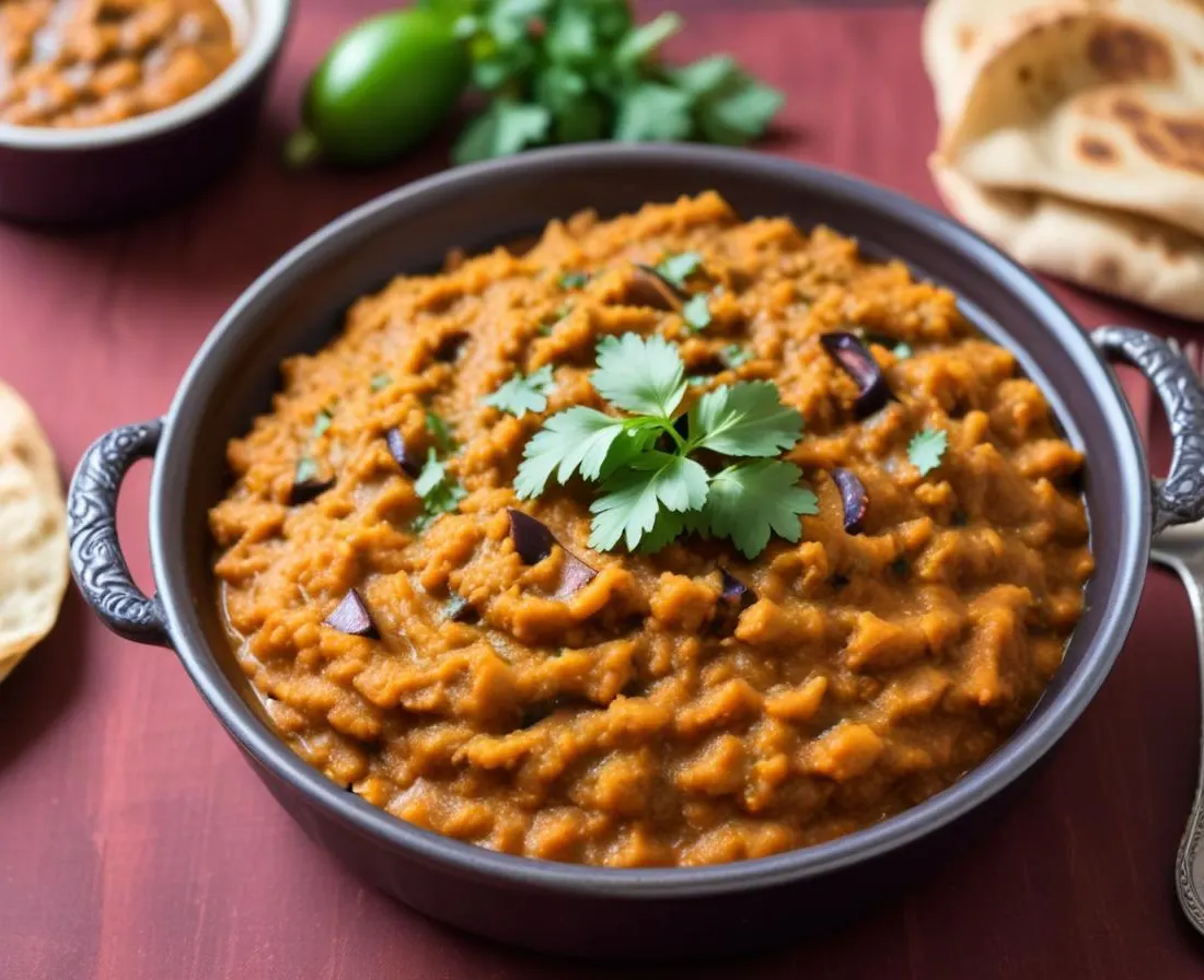 Baingan Bharta: Purée d'Aubergines à l'Indienne