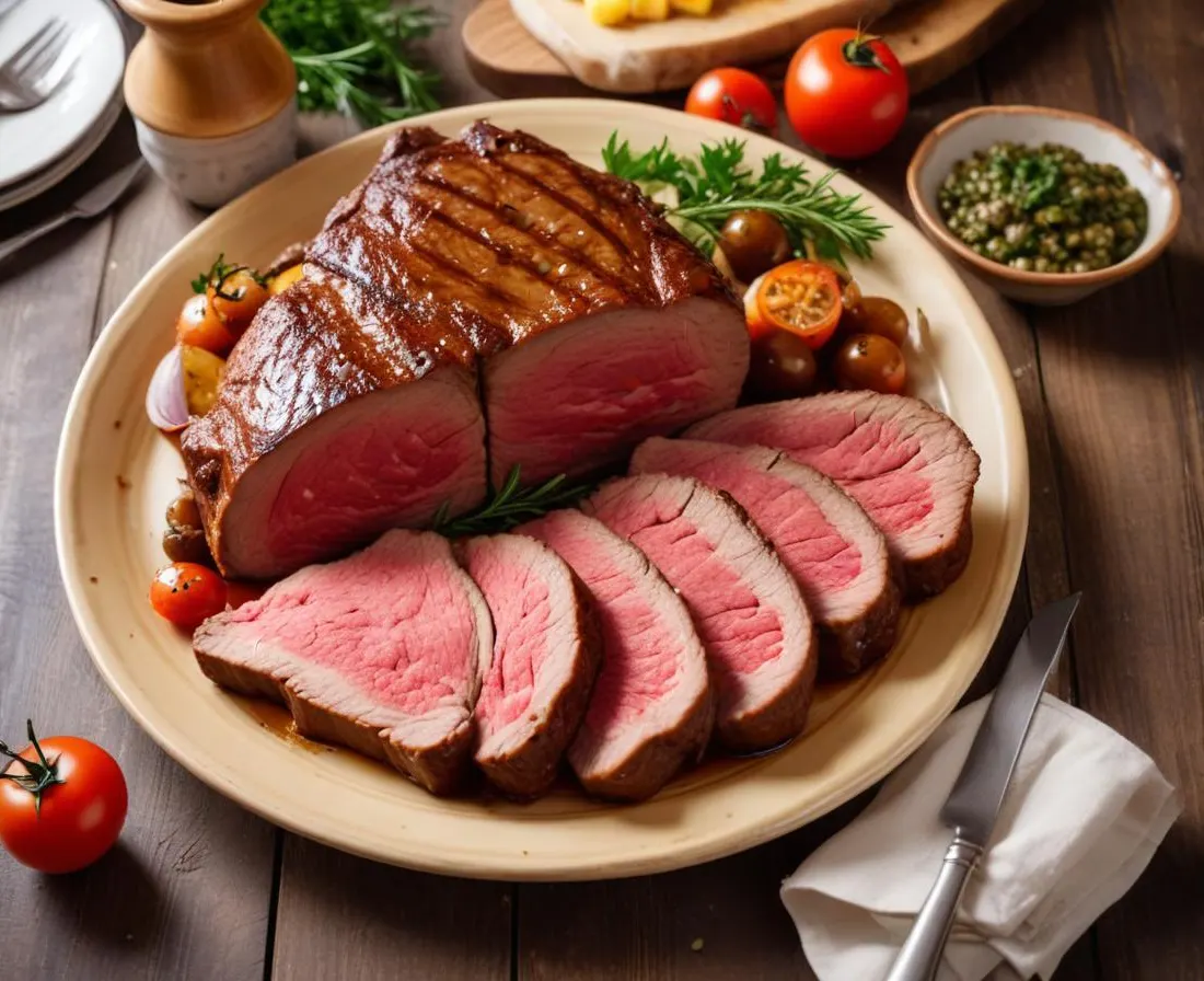Rôti de bœuf traditionnel au four