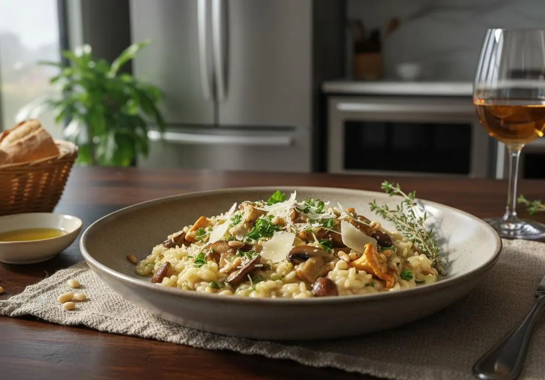 Risotto Crémeux aux Champignons des Bois