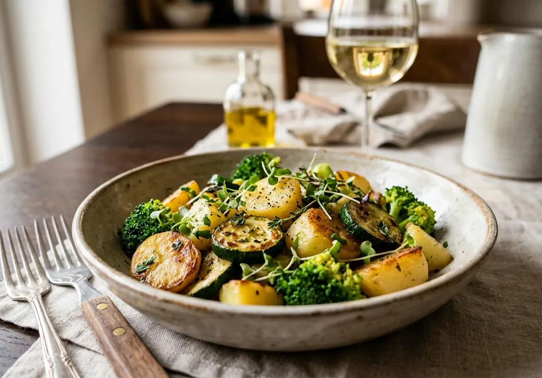 Poêlée Fondante de Brocoli, Courgette et Pomme de Terre