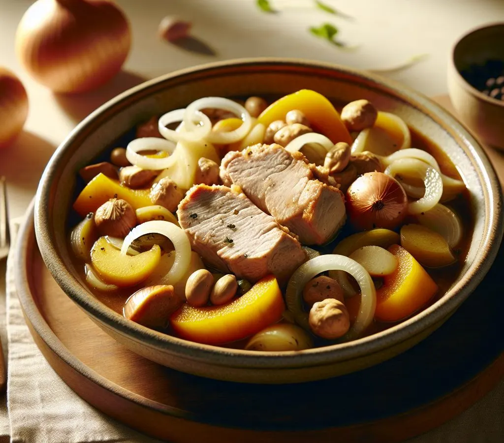 Ragoût de Porc aux Courges et Oignons