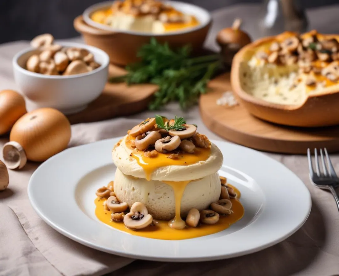 Œuf Parfait sur Lit de Champignons Crémeux