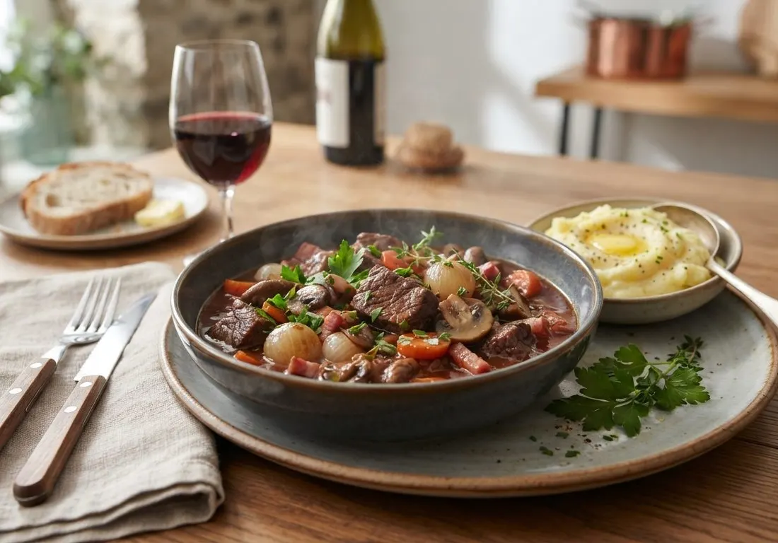 Boeuf bourguignon d'automne