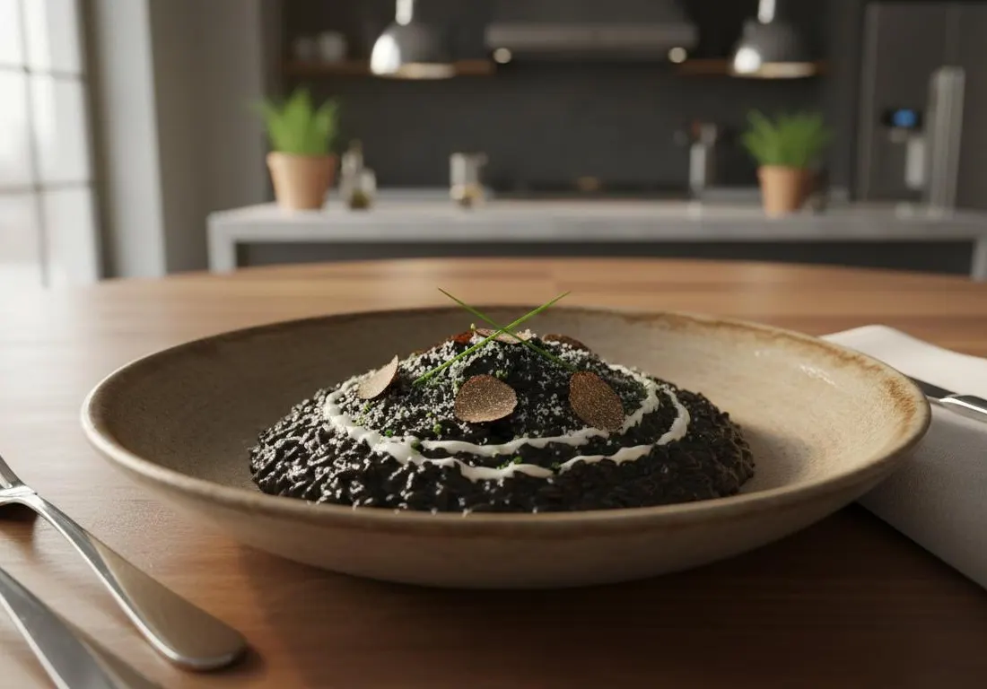 Risotto Noir 'True Logic' à la Truffe