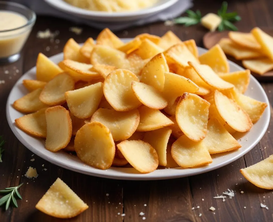 Chips de Parmesan Croustillantes