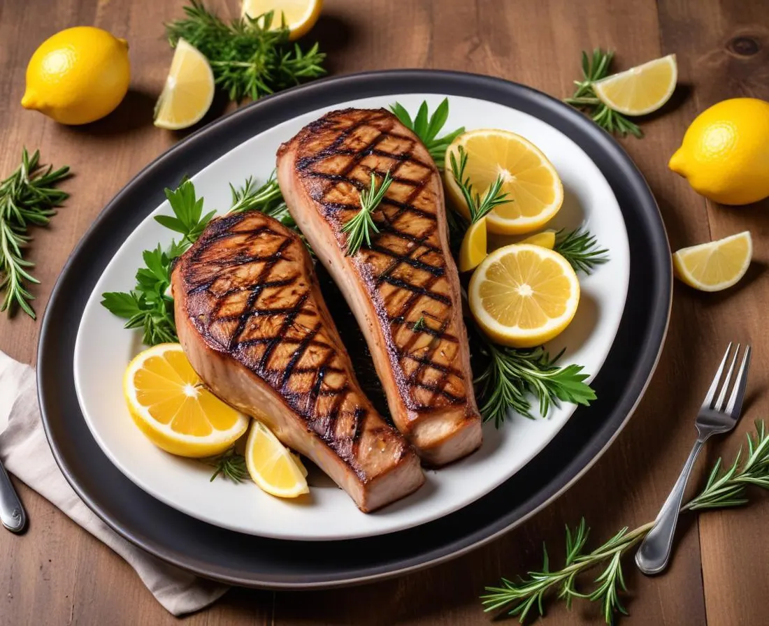 Cailles grillées au thym et citron