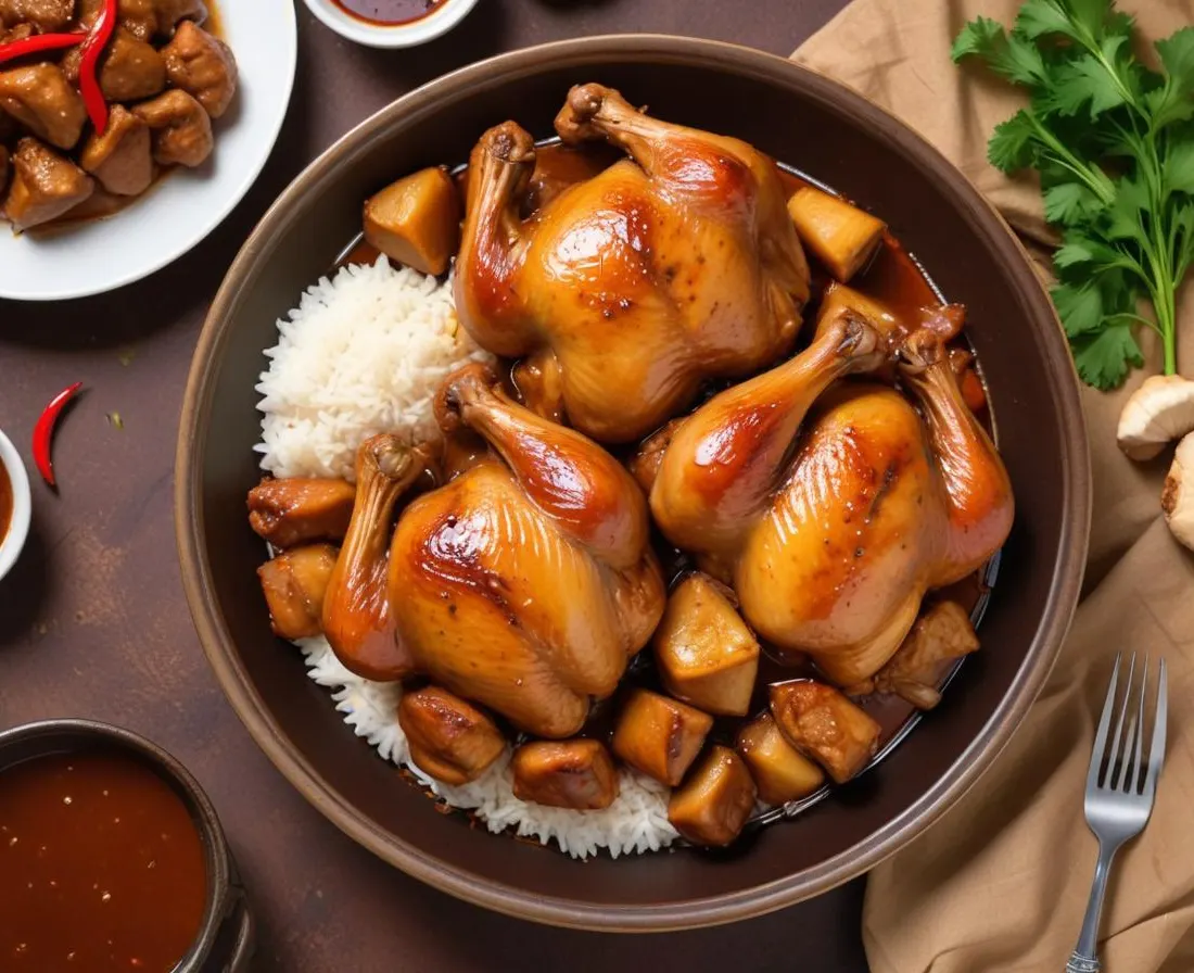 Adobo de Poulet Philippin Traditionnel