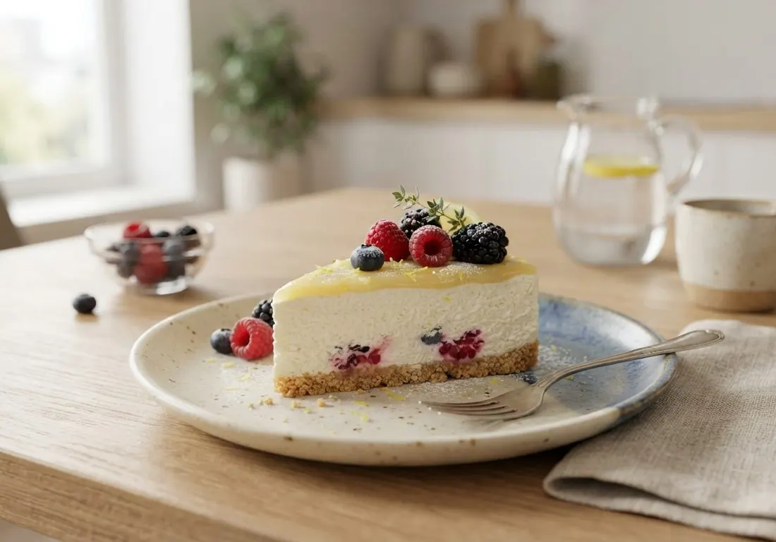 Cheesecake aérien au skyr et citron
