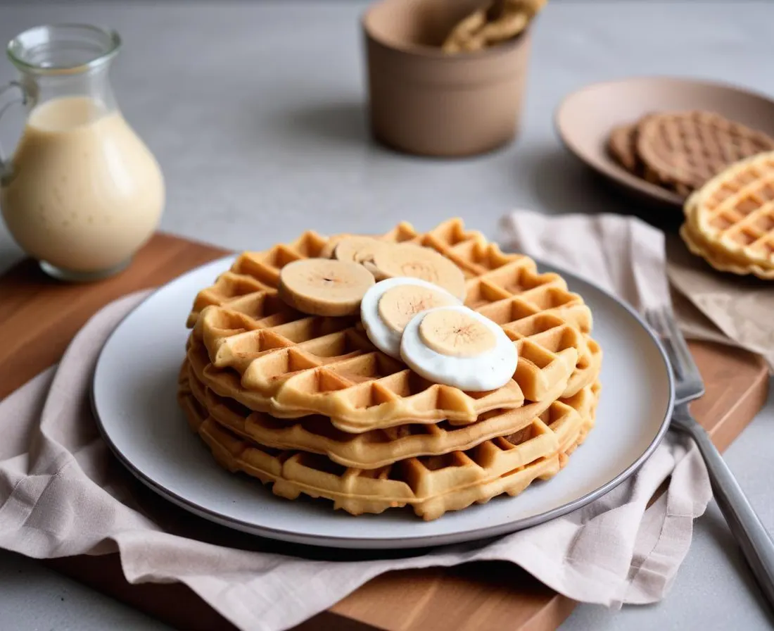 Gaufre de manioc et émulsion de taro