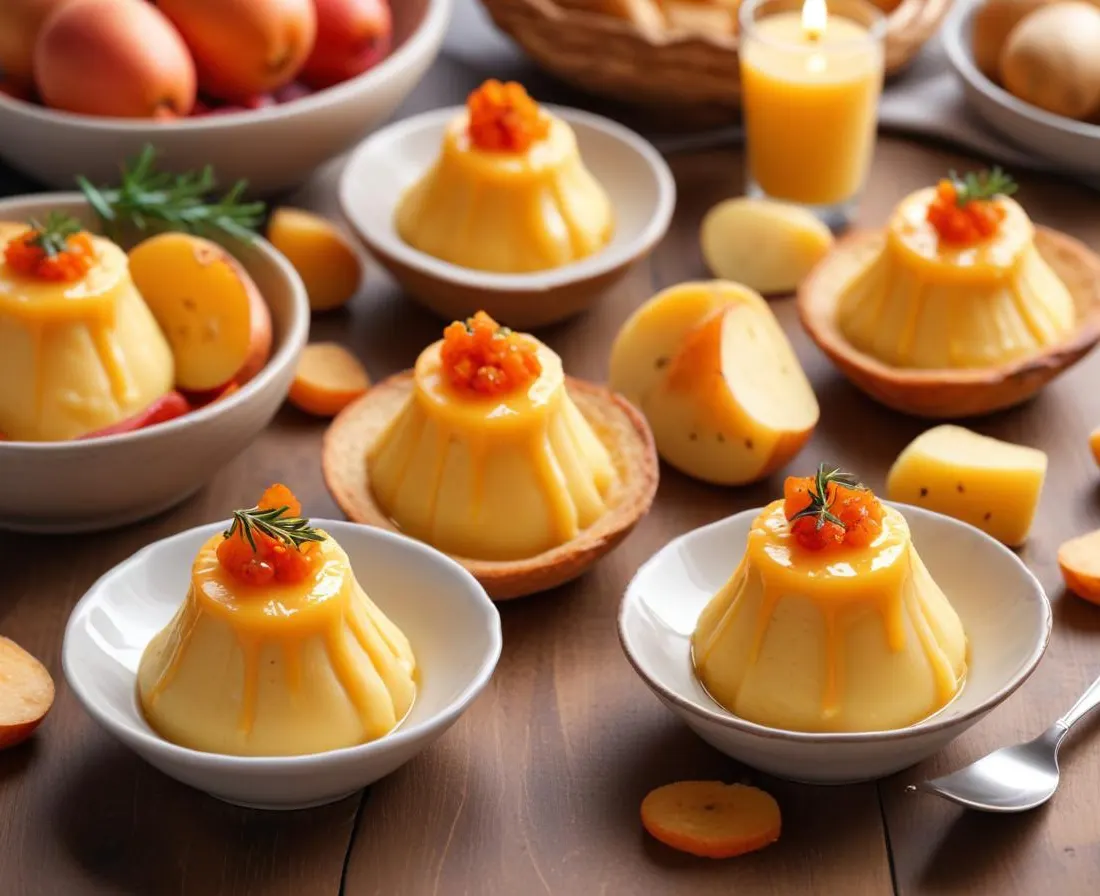Verrines Festives de Saint-Jacques Snackées et Purée de Patate Douce