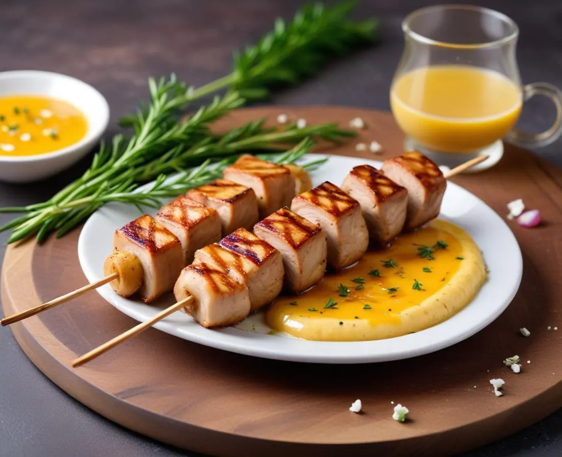 Brochette de Maïs Grillé au Beurre à l'Ail (Portion Unique)