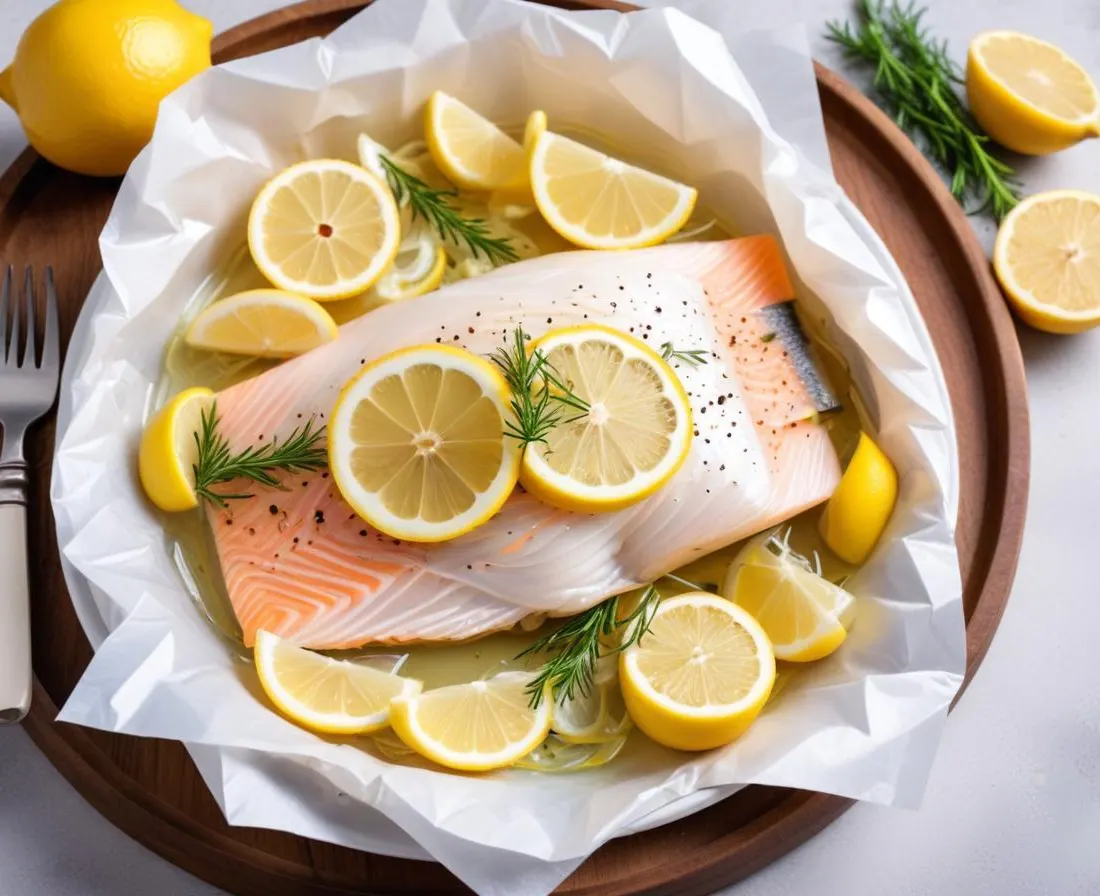 Poisson Blanc en Papillote, Fenouil et Citron
