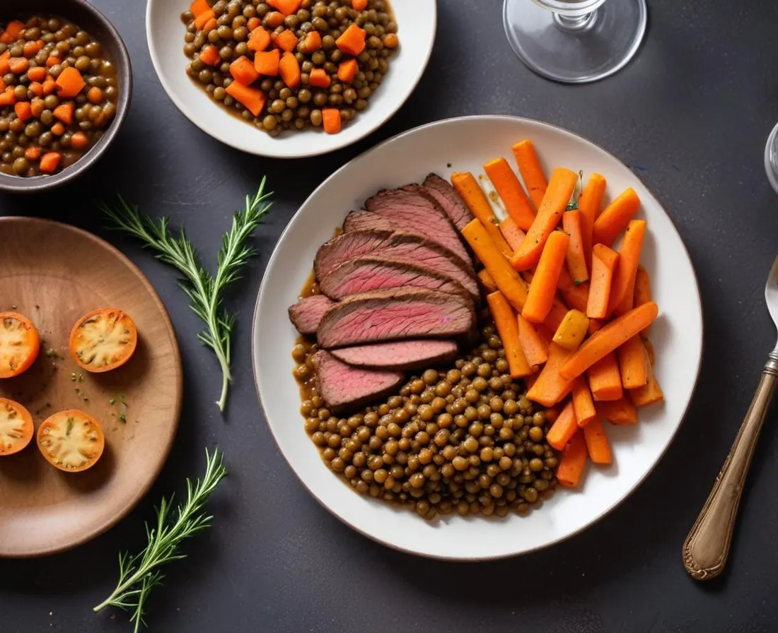 Steak de Lentilles et Carottes
