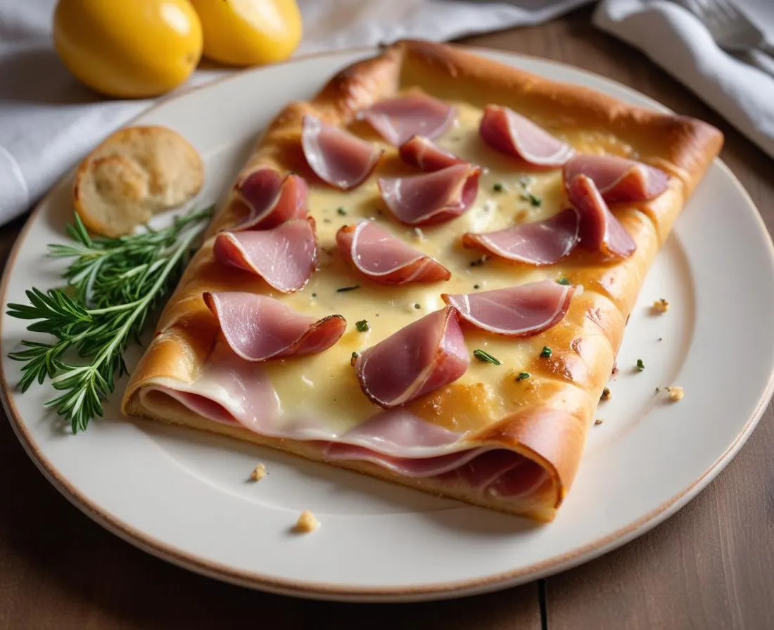 Pinsa Speck & Gorgonzola aux Noix